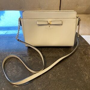 Kate Spade Patent Leather Grey Crossbody Bag